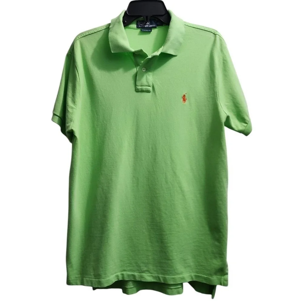 Polo Ralph Lauren Polo Shirt Classic Fit Short Sleeve Green‎ Large